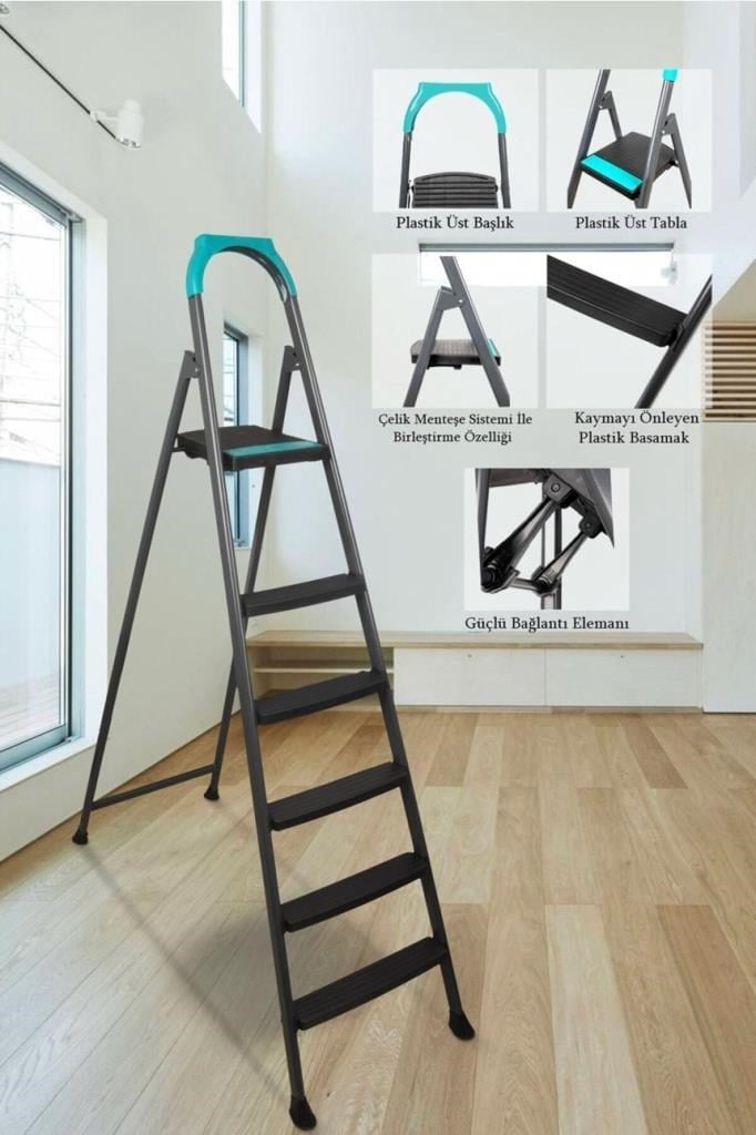 Doğrular 51305 Riser 5+1 Plastik Basamaklı Merdiven