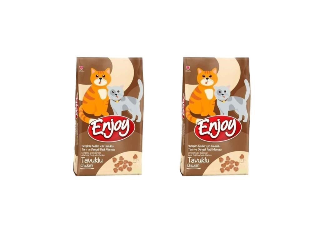 Enjoy Tavuk Etli Yetişkin Kedi Maması 1 Kg*2 Adet