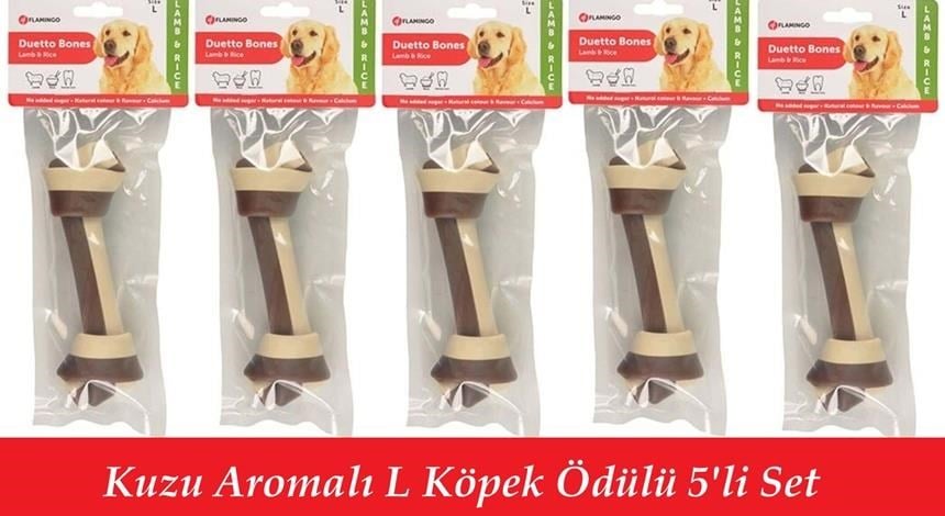 Flamingo Duetto Kemik Kuzu Ve Pirinç Large 5 ADET