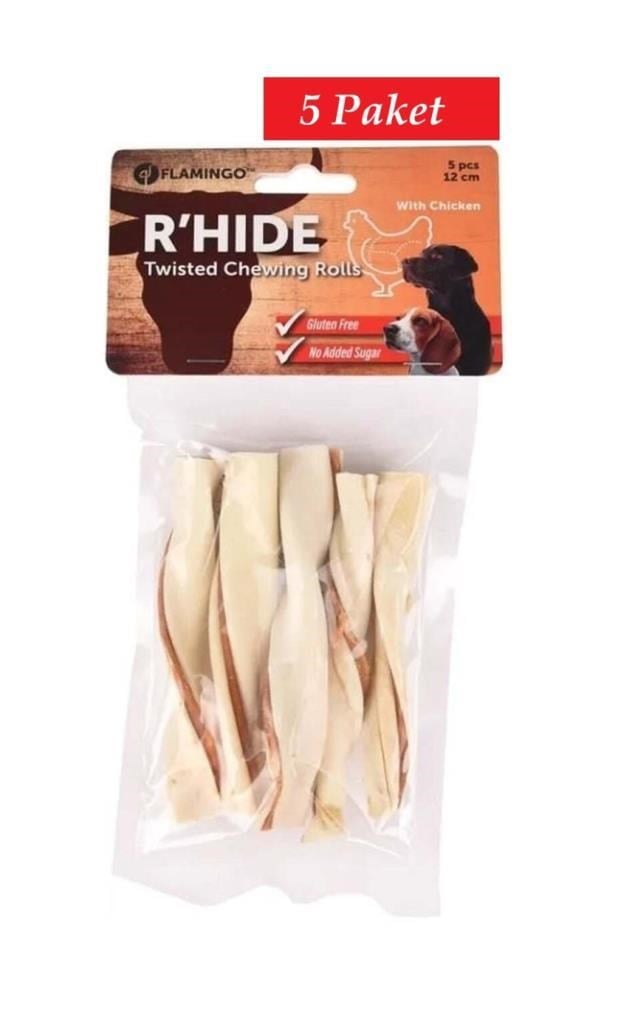 Flamingo Snacks RHide Rulo Tavuklu 12cm 70 Gr*5 Paket