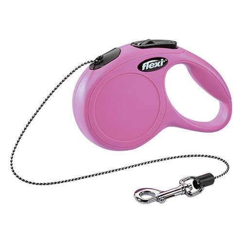 Flexi New Classic İp Pembe XS Gezdirme Tasması 3 Mt