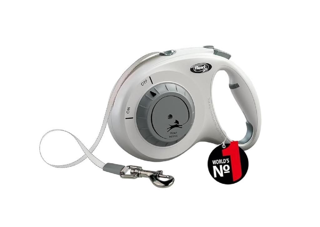 Flexi Select Açık Gri 7MT Şerit Tasma
