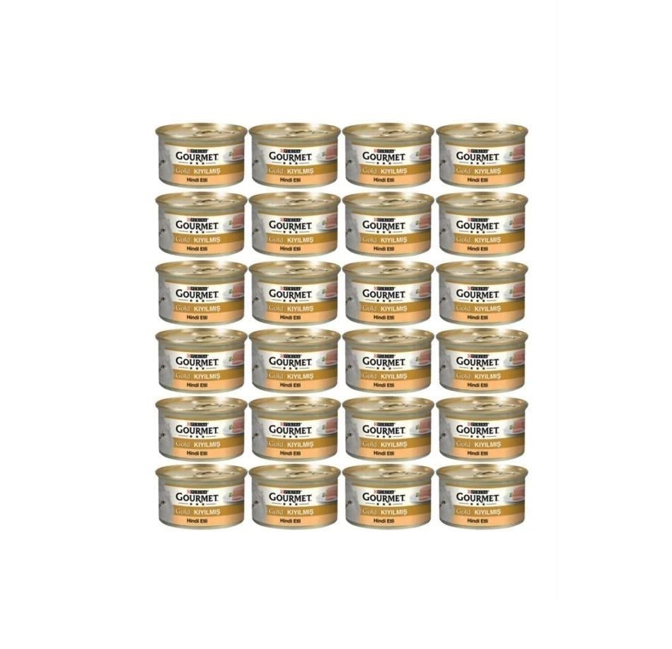 Gourmet Gold Kıyılmış Hindi Etli Kedi Konservesi 85 Gr X 24 Adet