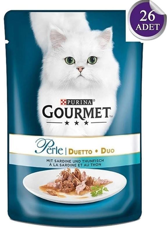 Gourmet Perle Ton Balıklı Kedi Maması 85 gr*26 Adet