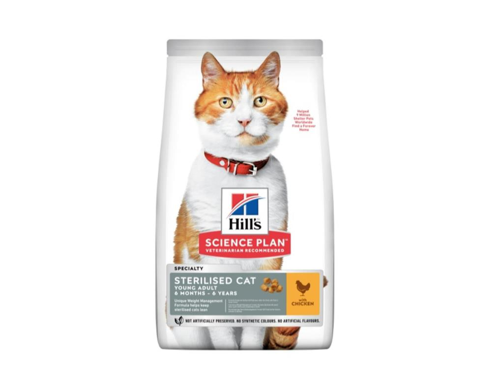 Hills Sterilised Kısırlaştırılmış Tavuklu Kedi Mamasi 3 Kg