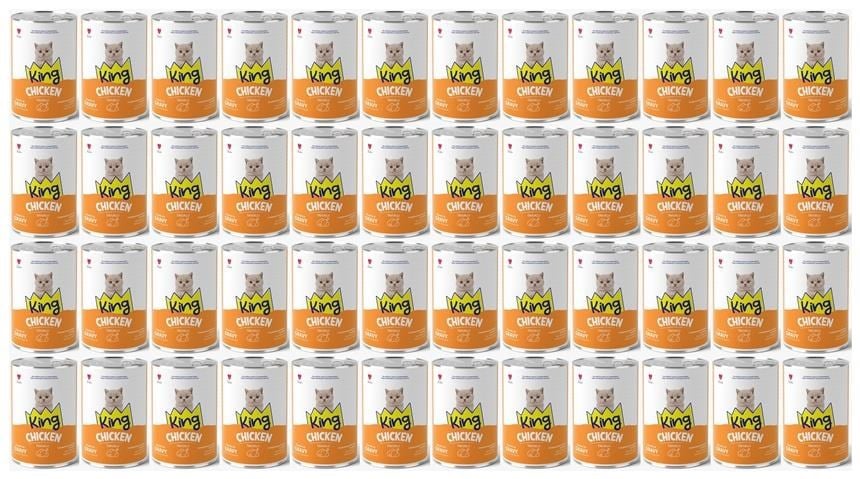King Et Parçacıklı Tavuklu Yavru Kedi Konserve 400 Gr*48 ADET