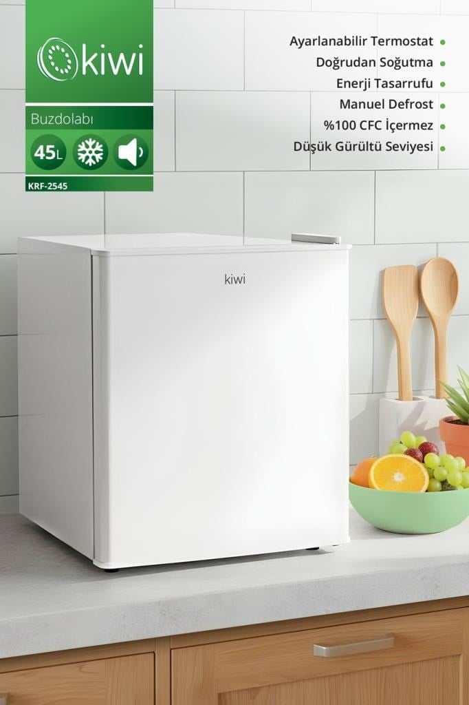 Kiwi KRF-2545 Mini Buzdolabı 45 Lt Kapasite & Enerji Tasarruflu