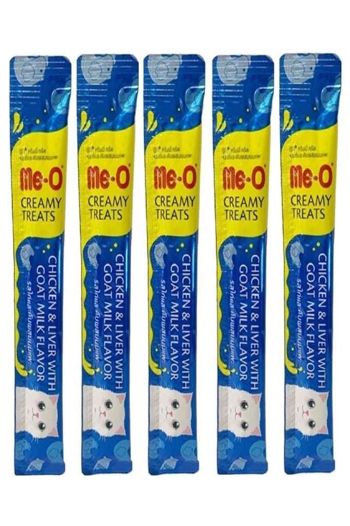 Me-O Tavuklu Ciğerli ve Keçi Sütlü Kedi Ödül Maması 15 Gr*5 ADET