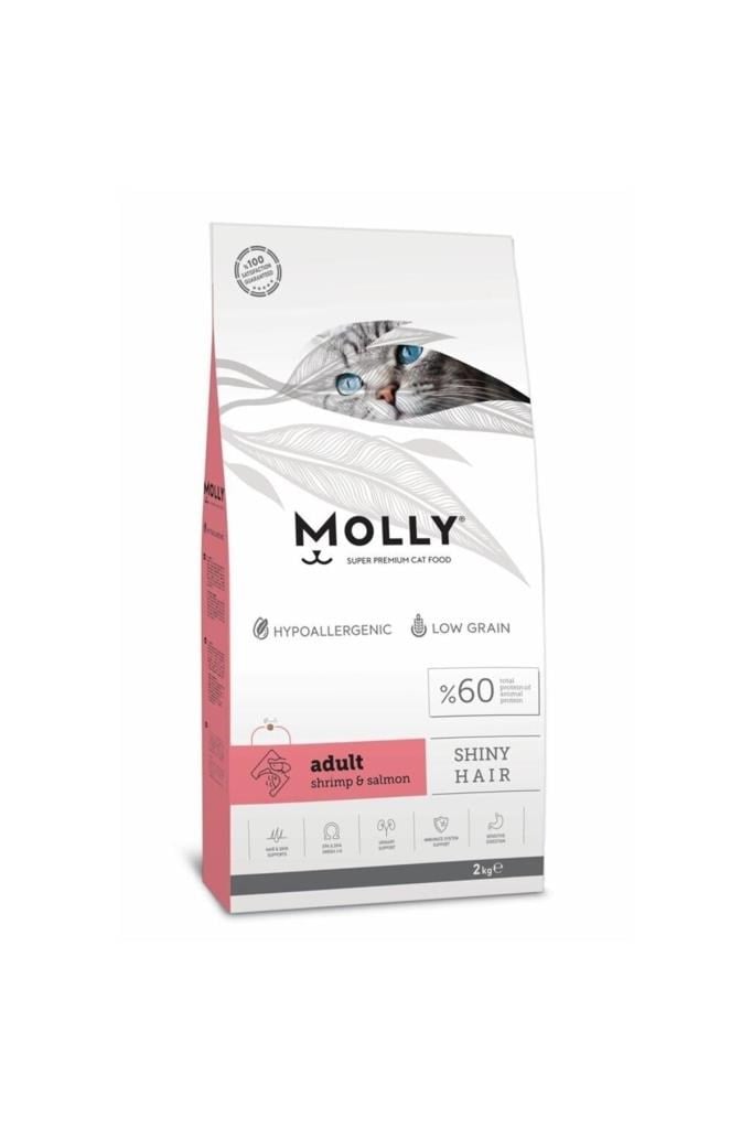 Molly Hipoalerjenik Karides Somonlu Yetişkin Kedi Maması 15 Kg