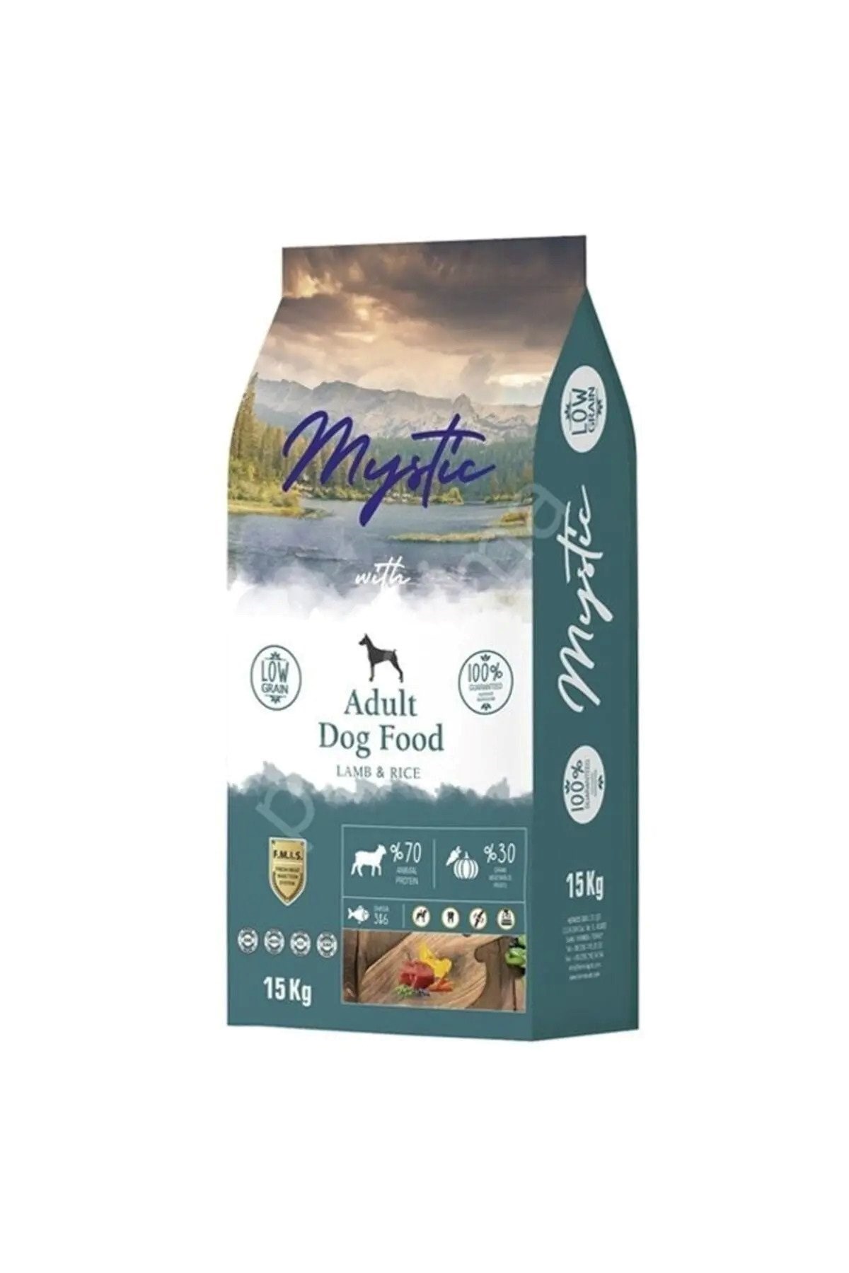 Mystic Az Tahıllı Kuzu Etli Orta Irk Yetişkin Köpek Maması 15 Kg