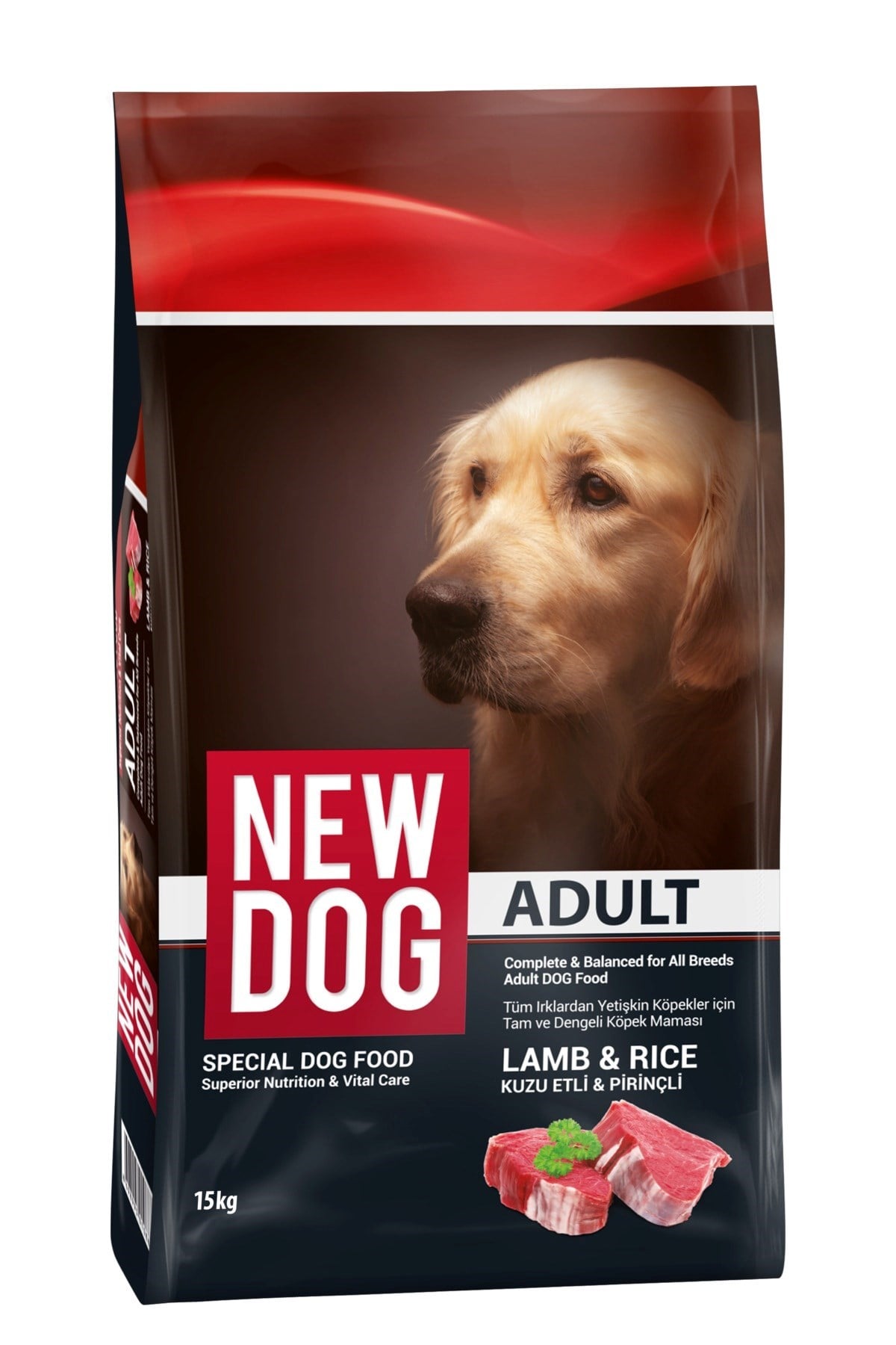 New Dog 15 Kg Kuzu Etli Yetişkin Köpek Mama 15 Kg