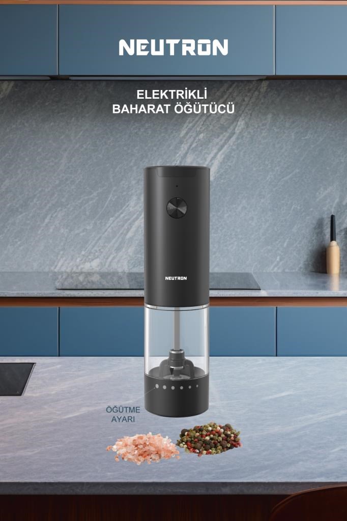 NTL-PG-03 Pilli Tuz ve Baharat Öğütücü Değirmen Tekli