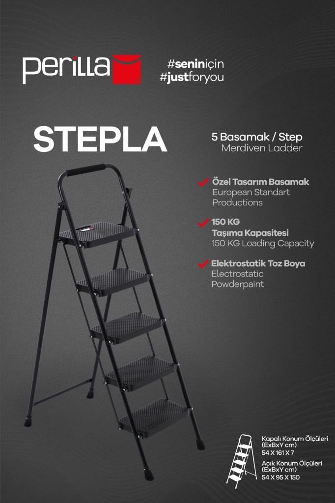 Perilla Stepla 5 Basamak Merdiven