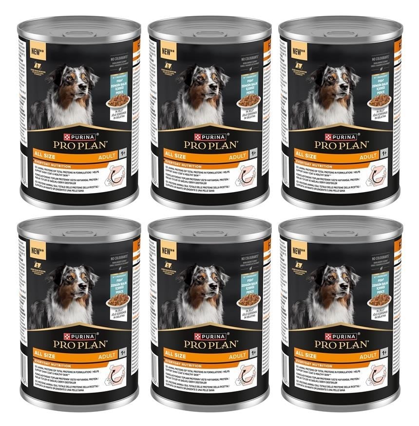 Pro Plan Balıklı Yetişkin Köpek Konservesi 400 Gr*6 Adet