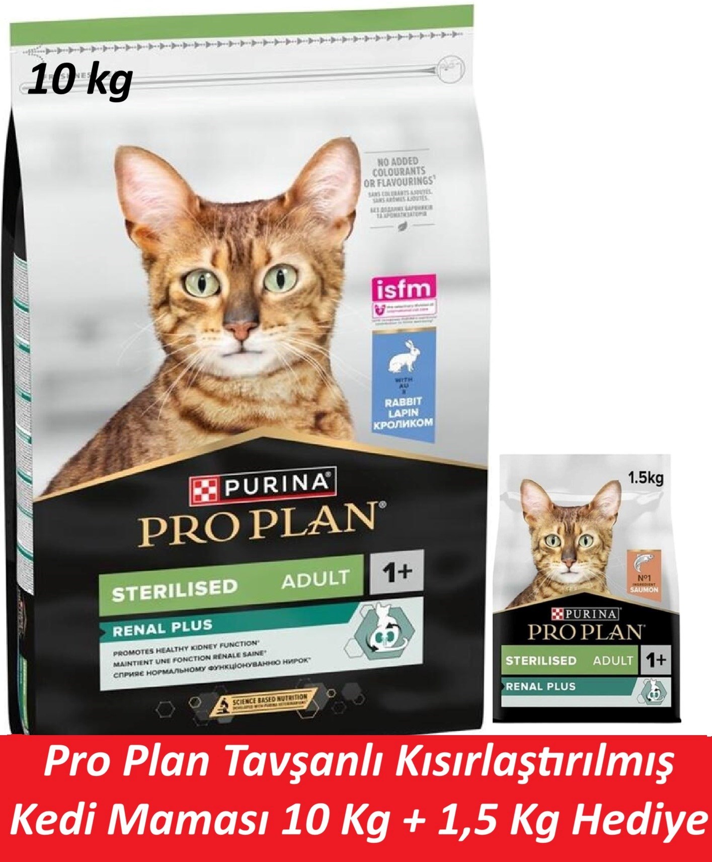 Pro Plan Tavşanlı Kısırlaştırılmış Kedi Maması 10 Kg + 1,5 Kg Hediye