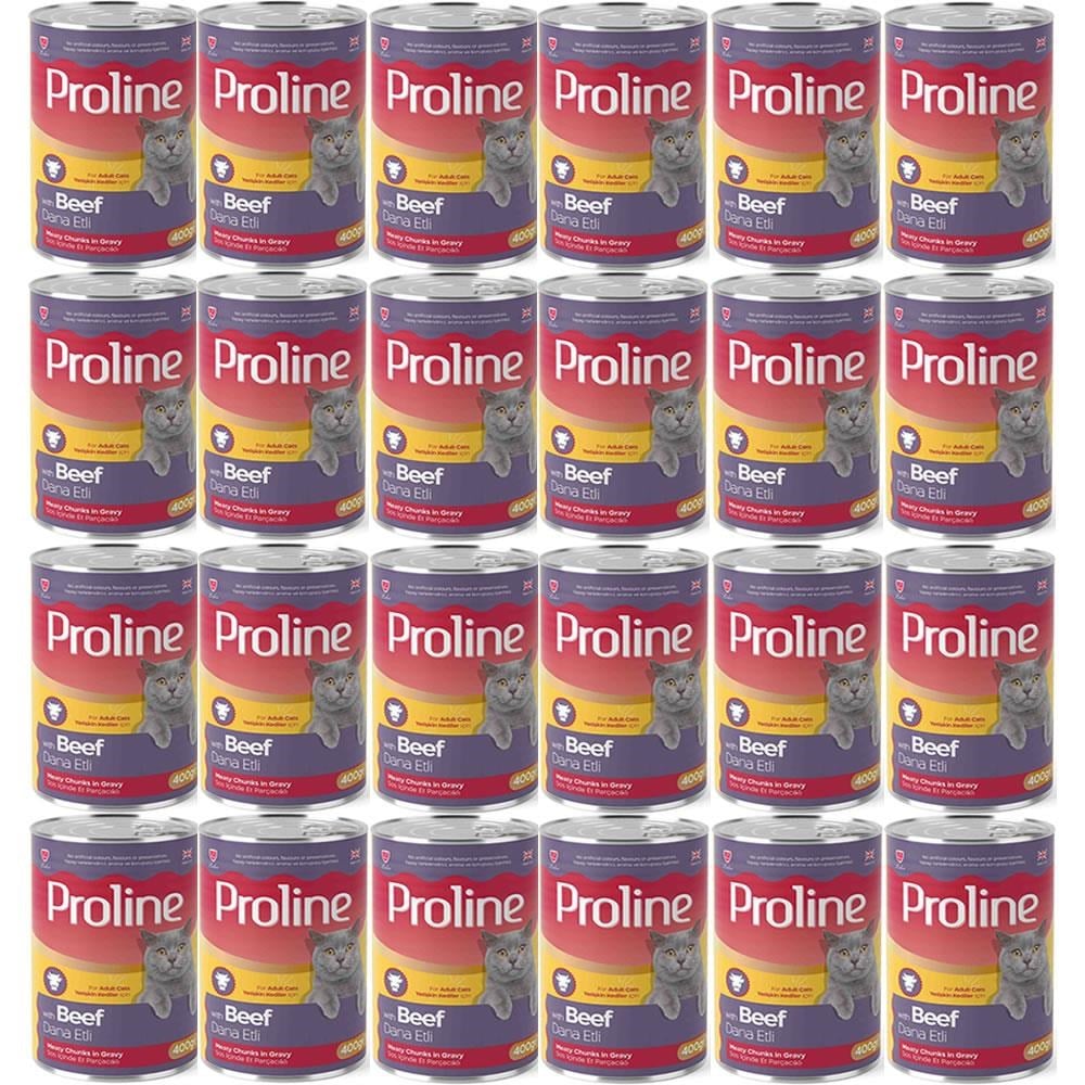 Proline Dana Etli Yetişkin Kedi Konservesi 400 Gr*24 Adet