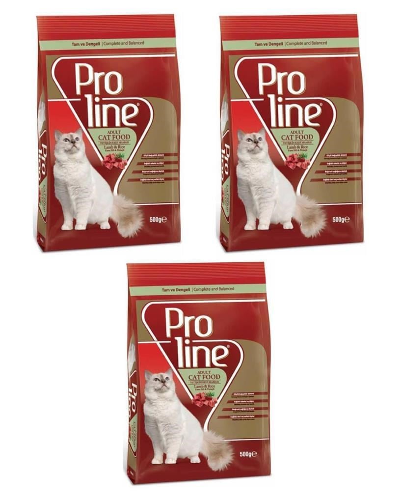 Proline Kedi Mamasi Lamp & Rice 500 Gr 3 adet
