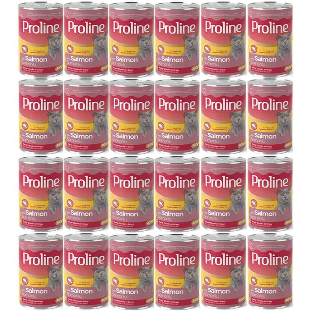 Proline  Okyanus Balıklı Pate İçinde Et Parçacıklı Kedi Konservesi 395g x 24 Adet