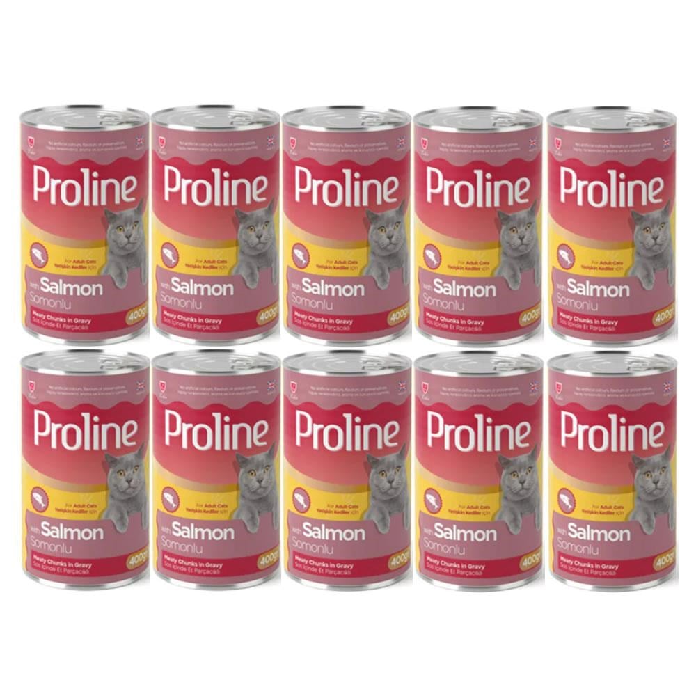 Proline Somonlu Yetişkin Kedi Konservesi 400 Gr*10 Adet