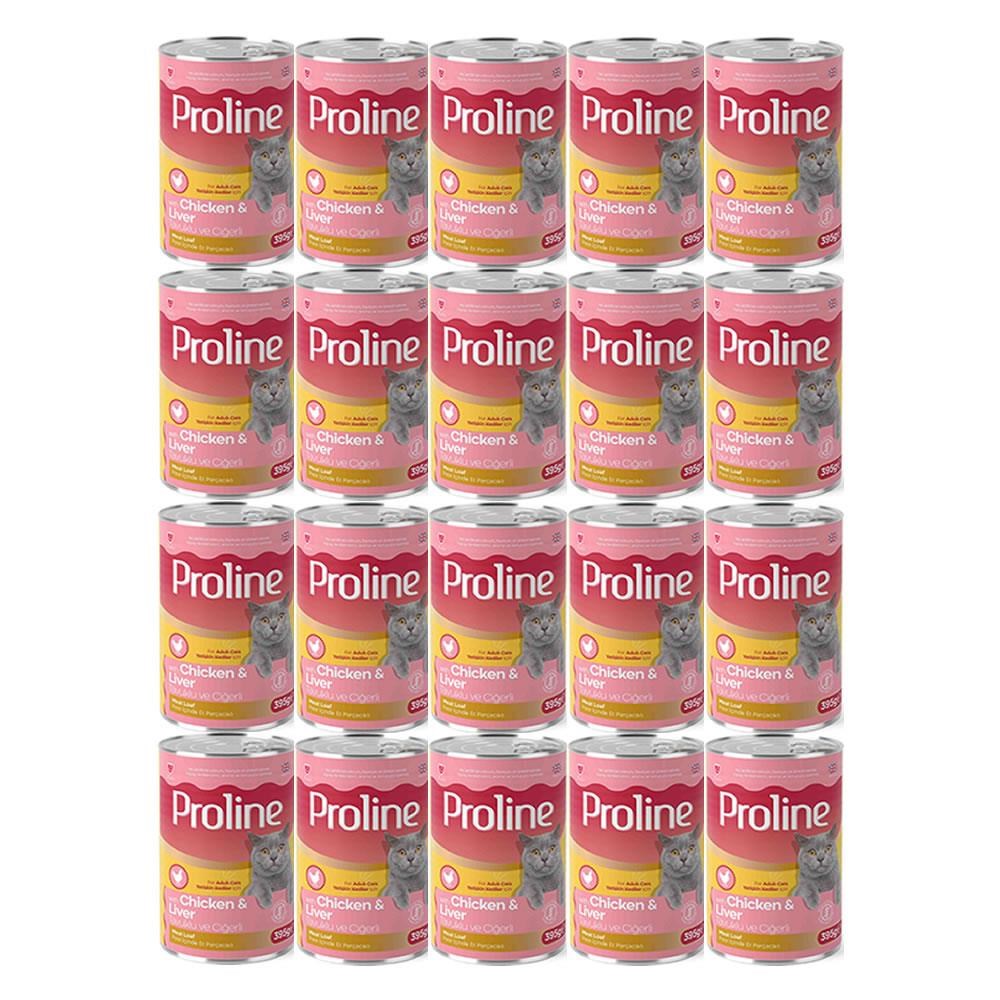 Proline Tavuklu ve Ciğerli Yetişkin Kedi Konservesi 395 Gr*20 Adet