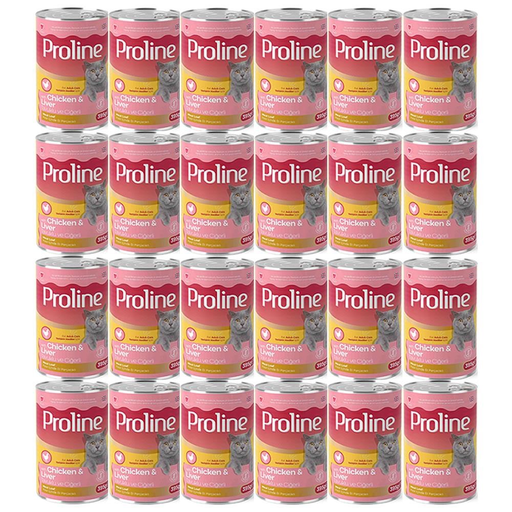 Proline Tavuklu ve Ciğerli Yetişkin Kedi Konservesi 395 Gr*24 Adet