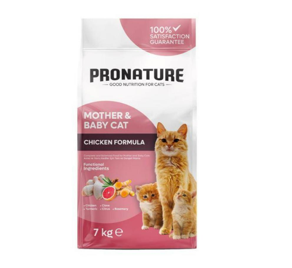 Pronature Mother & Baby Tavuk Etli Kuru Kedi Maması 7 Kg