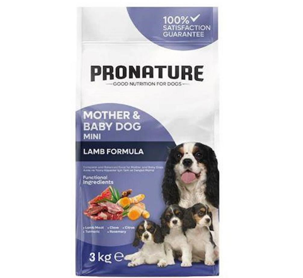 Pronature Mother&Baby Kuru Köpek Maması (Mini) Kuzu Etli 3 Kg