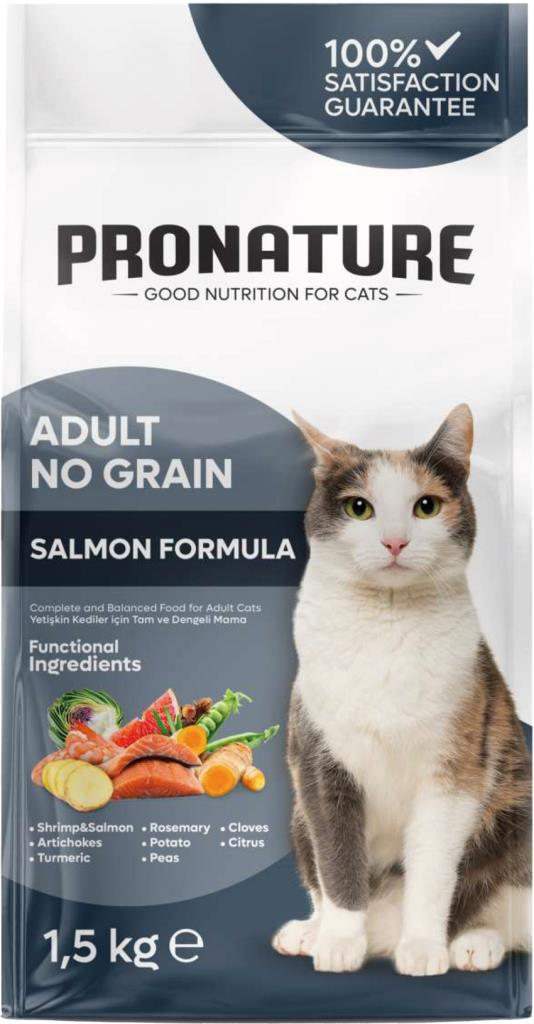 Pronature Perfect Maintenance Tahılsız Karidesli Somunlu Patatesli ve Enginarlı Yetişkin Kedi Maması 1,5 Kg