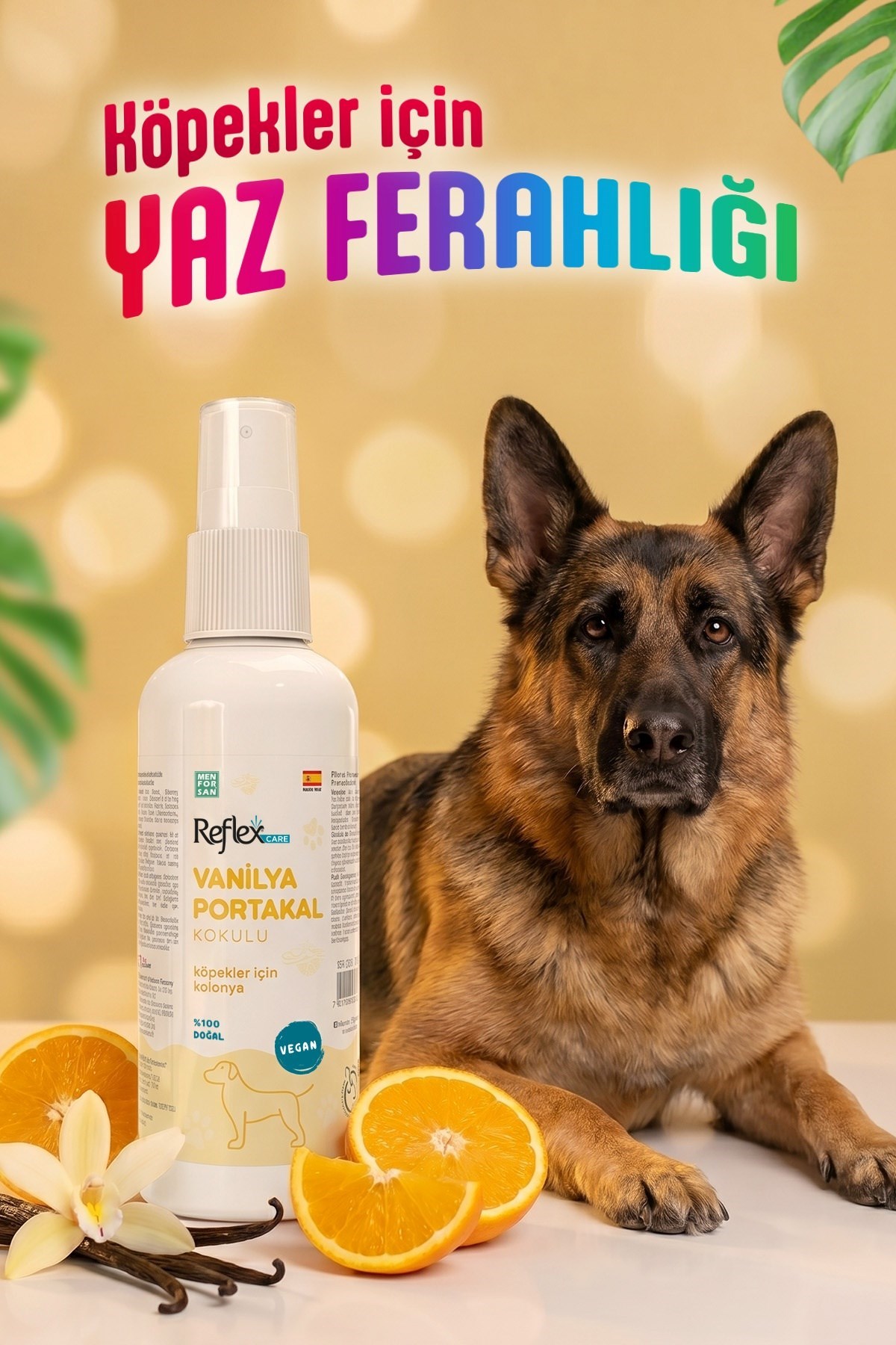 Reflex Care Vanilya Portakal Kokulu Köpek Kolonyası 125 ml