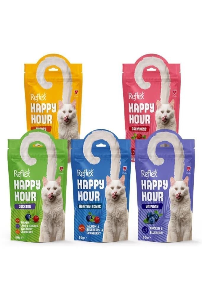 Reflex Happy Hour 5 Çeşit Kedi Ödül Maması