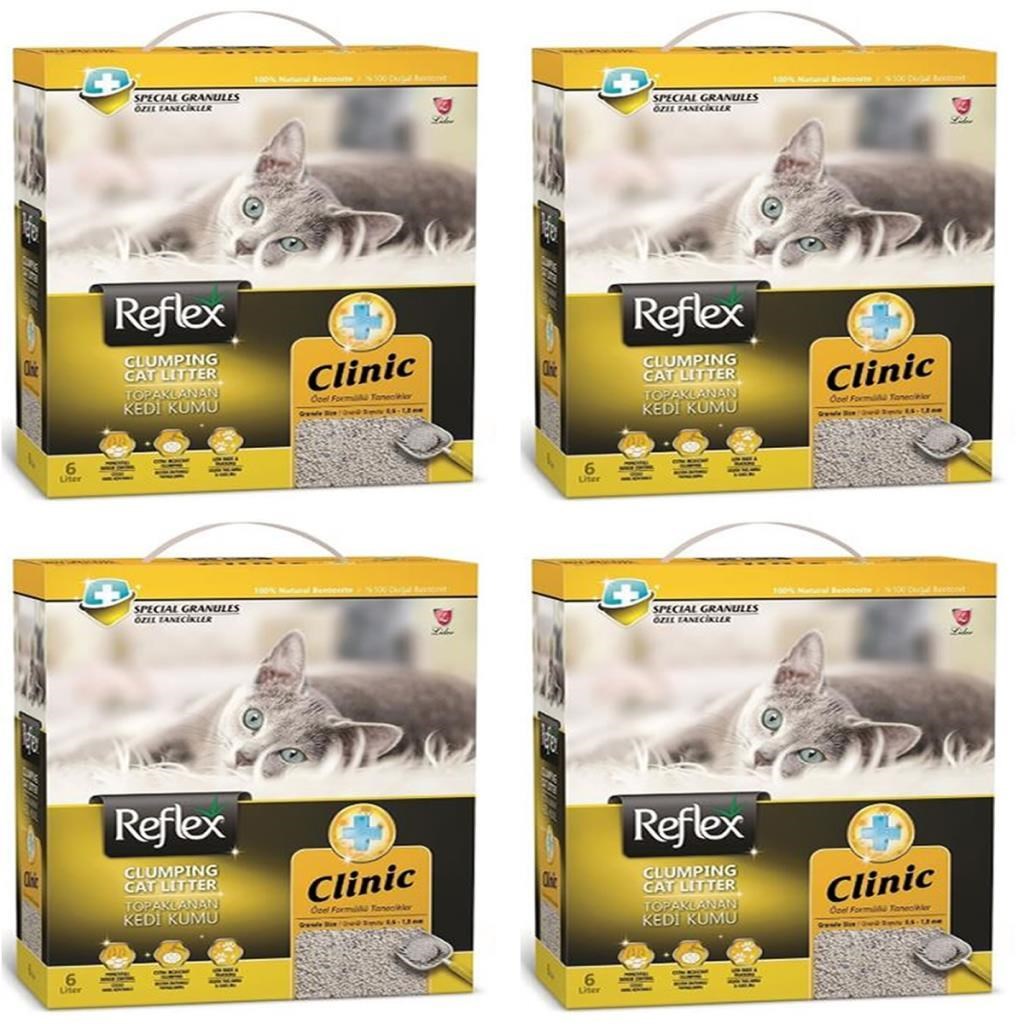 Reflex Klinik Kedi Kumu 6 Lt 4'Lü Set