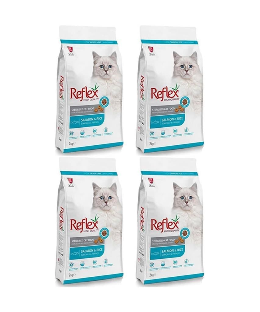 Reflex Sterilised Kısırlaştırılmış Balıklı Yetişkin Kedi Maması 2 Kg*4 Adet