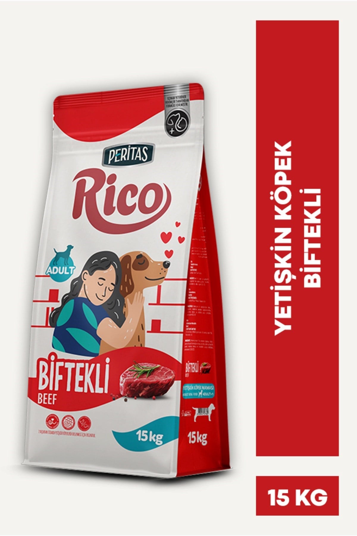 Rico Biftekli Yetişkin Köpek Maması 15 Kg