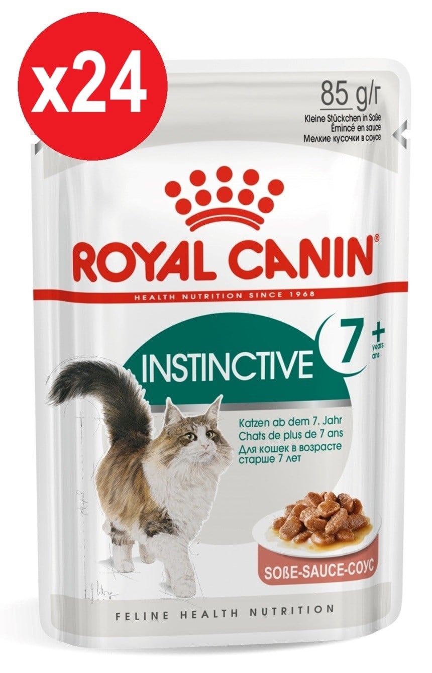 Royal Canin Instincti Gravy 7+ Wet Cat Food 85g*24 ADET