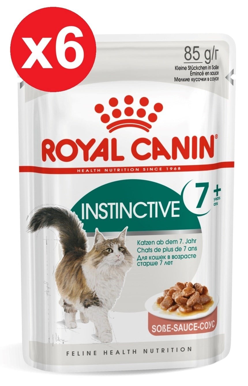 Royal Canin İnstinctive 7+ Gravy Pouch Yaşlı Kedi Konservesi 6 Adet 85 Gr