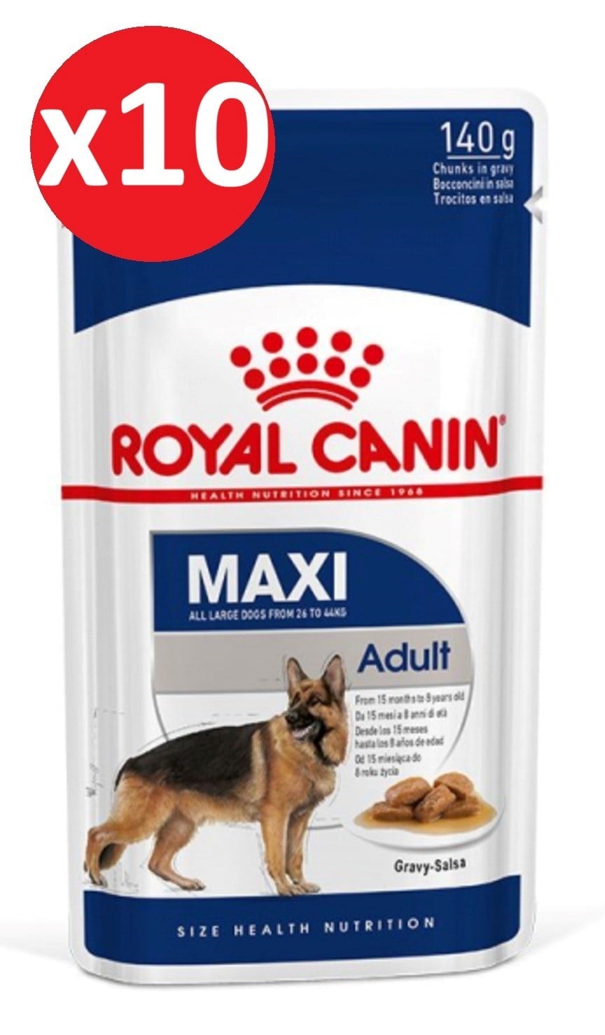 Royal Canin Maxi Adult Yetişkin Köpek Yaş Maması 140 Gr x 10 Adet