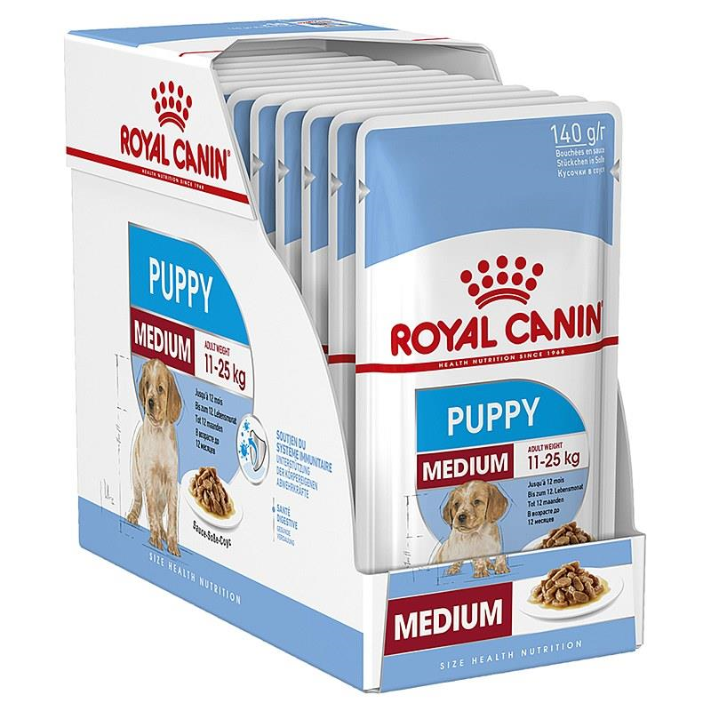 Royal Canin Medium Puppy Gravy Köpek Yaş Maması 140 Gr x 10 Adet
