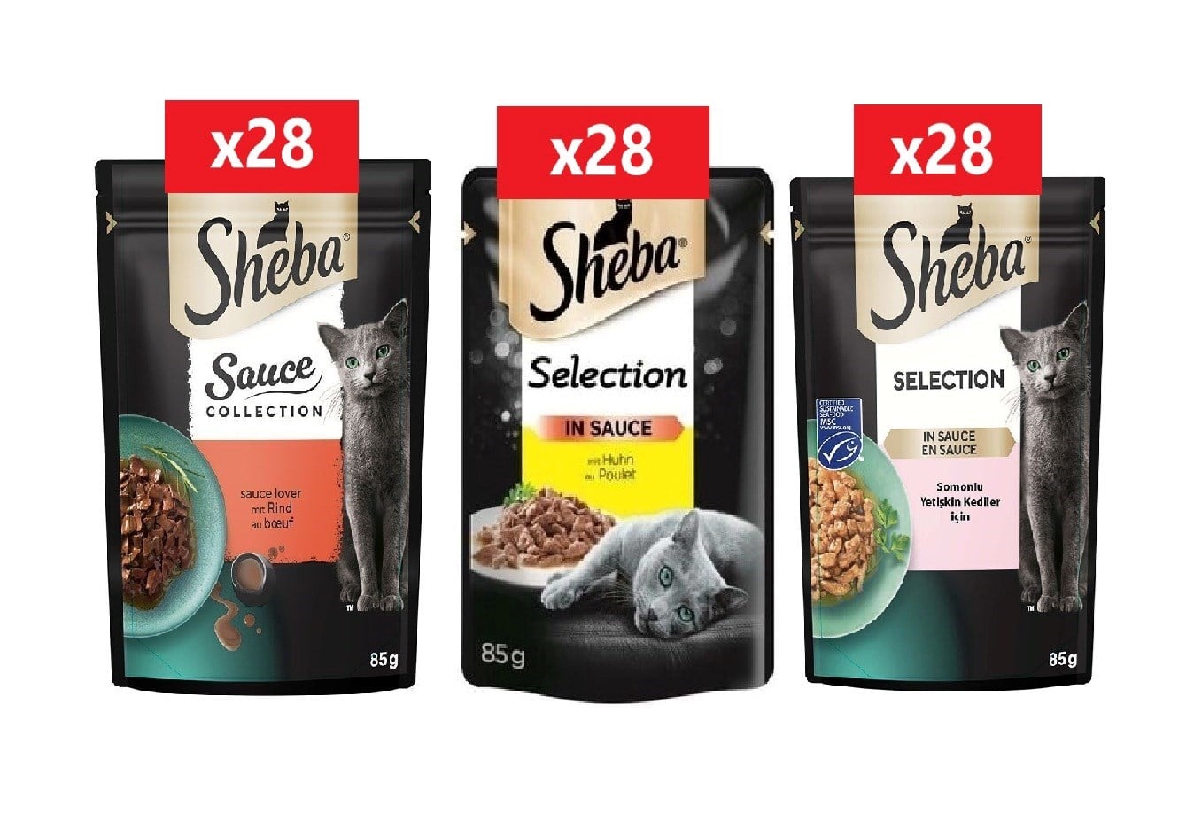 SHEBA Yetişkin Yaş Kedi Maması 84 Adet Mega Set