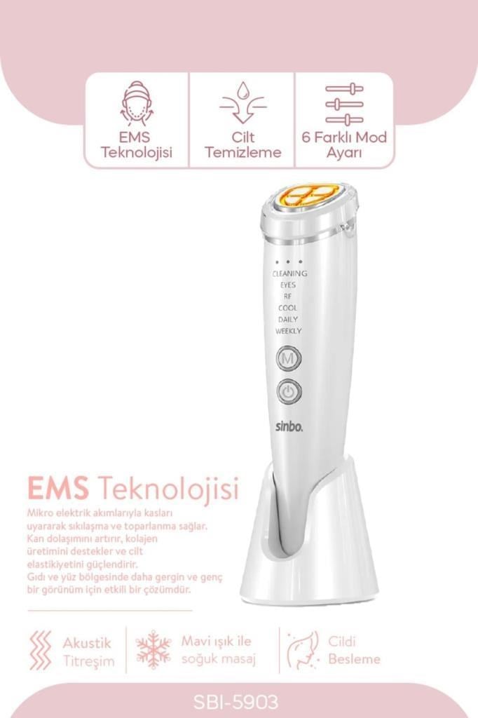 Sinbo Sbı-5903 RF Yüz & Boyun Cilt Sıkılaştırıcı Anti-Aging Cihaz