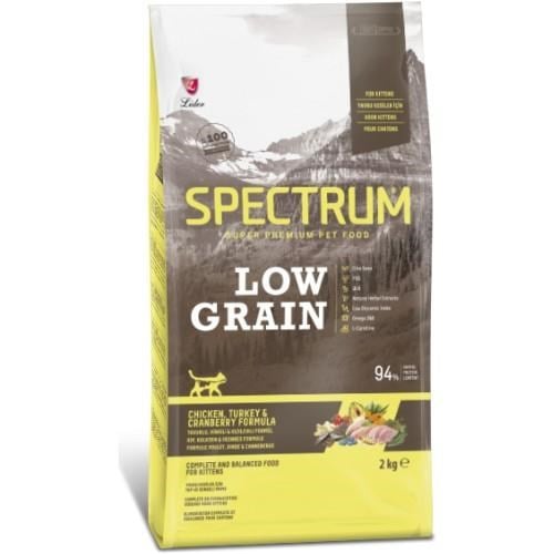 Spectrum Low Grain Tavuklu Hindili Ve Kızılcıklı Yavru Kedi Maması 2 Kg 