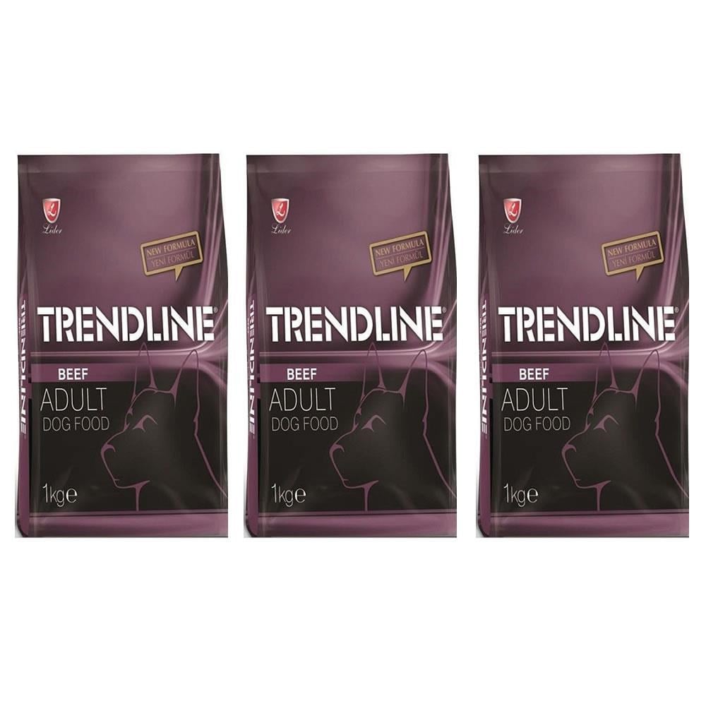 Trendline Biftekli Yetişkin Köpek Maması 1 Kg 3 Adet