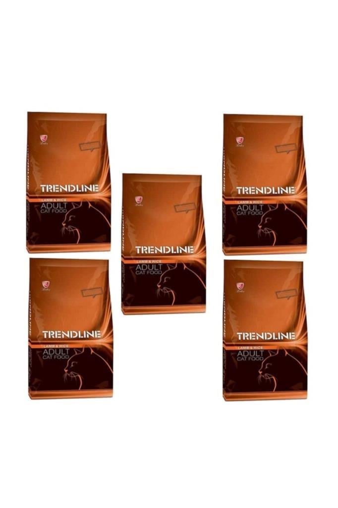 Trendline Kuzu Etli Yetiskin Kedi Mamasi 1 Kg 5 Adet