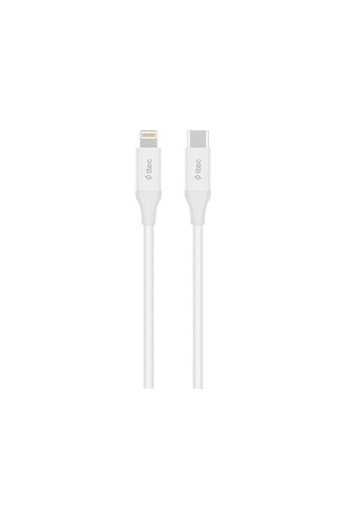 Ttec Type-C Lightning Hızlı Şarj Kablosu 150 cm Beyaz 2DK40B