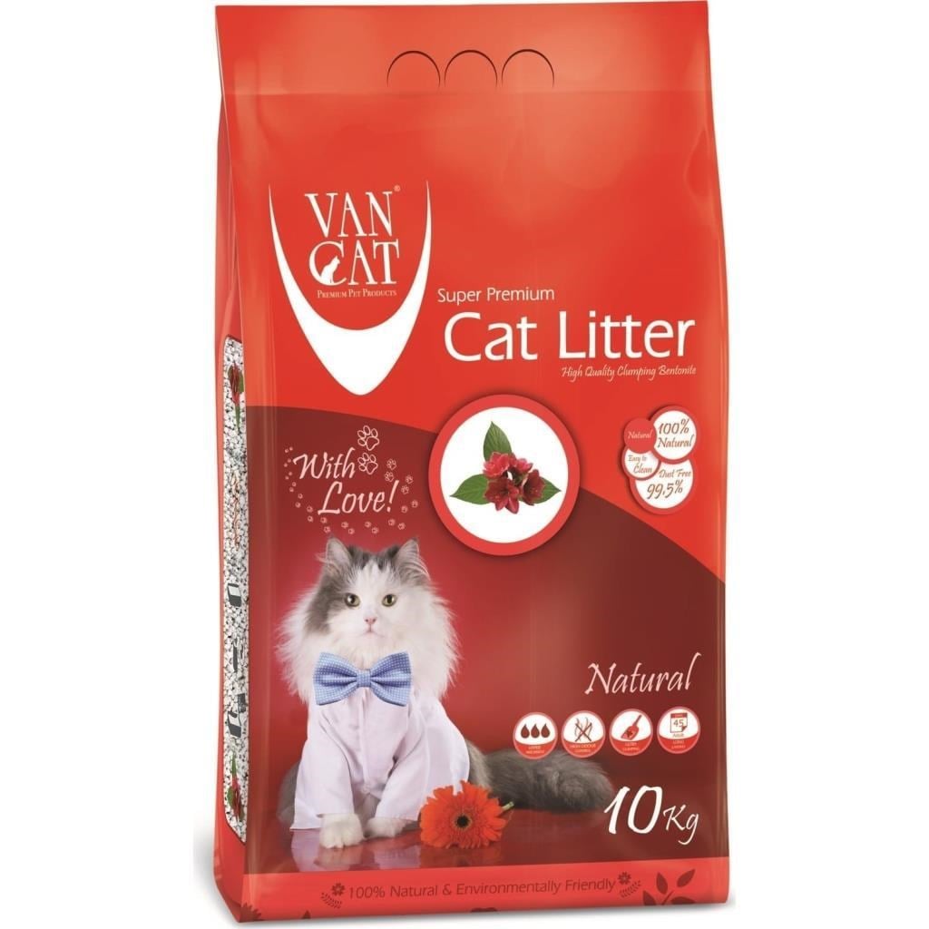 VANCAT NATURAL CAT LITTER 10 KG 2 ADET