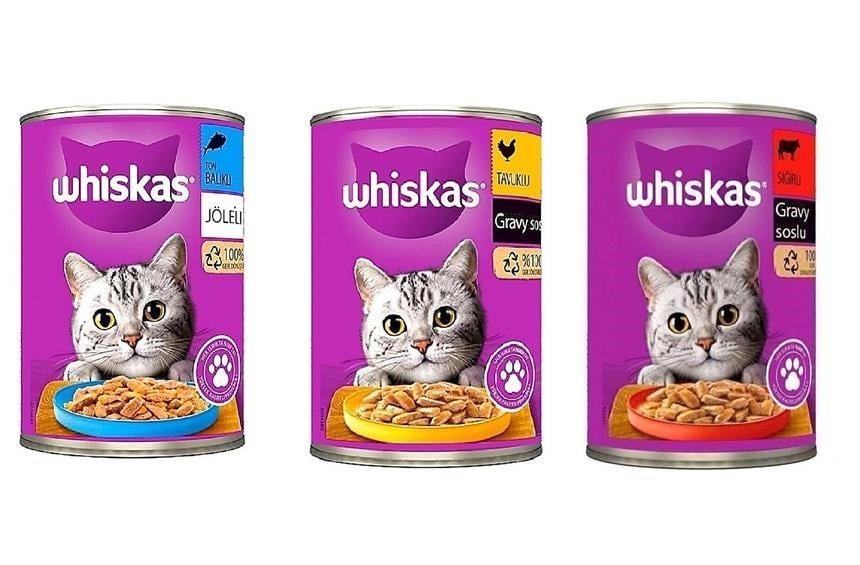 Whiskas 3 Çeşit Karışık Yetişkin Konserve Kedi Maması 24 X 400 G