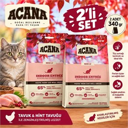 Acana Indoor Entree Sterilised Kedi Maması 340gr 2li SET