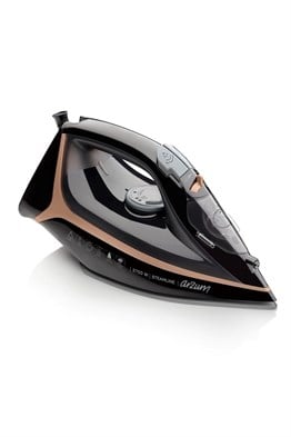 Arzum AR6025 Steamline Optimal Seramik Taban Buharlı Ütü 2750W, 190 g/min Şok Buhar, Siyah