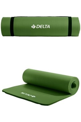 Delta Konfor Zemin 10 mm Taşıma Askılı Pilates Minderi Yoga Matı Yeşil