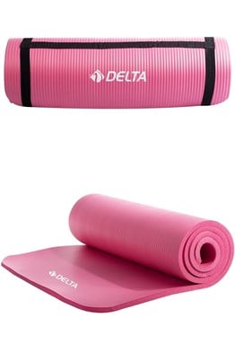 Delta Konfor Zemin 15 mm Taşıma Askılı Pilates Minderi Yoga Matı 578C SERI -Pembe