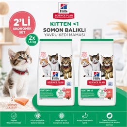 Hills Kitten Somon Balıklı Yavru Kedi Maması 1.5 KG*2 Adet